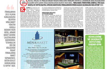 Mina Maket Gazete Reklamı